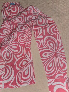 J. McLAUGHLIN Lois Blouse, Mallmo Poppy Size 4